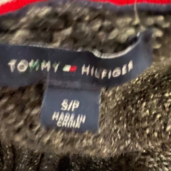 Tommy Hilfiger Gray Full Zip Fisherman Cable Knit Cardigan Sweater Jacket Size S - Picture 7 of 9